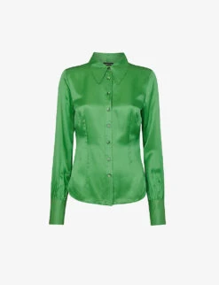 Whistles Hallie Collared-neckline Silk-blend Shirt