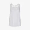 Whistles Scoop-neck Racerback Cotton Vest Top -Ted Baker Store R04057358 WHITE M