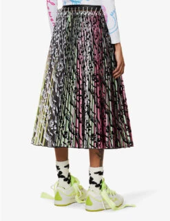 Gazania Carabiner Upcycled-polyester Midi Skirt -Ted Baker Store R04058965 STRIPEMULTI ALT03