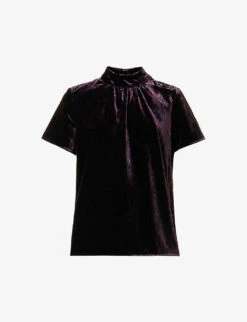 Ikks Abstract-print Velvet Top