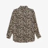 Ikks Oversized Leopard And Star-print Viscose Shirt -Ted Baker Store R04063164 ROOD M