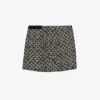 Ikks Floral-print Draped Woven Mini Skirt