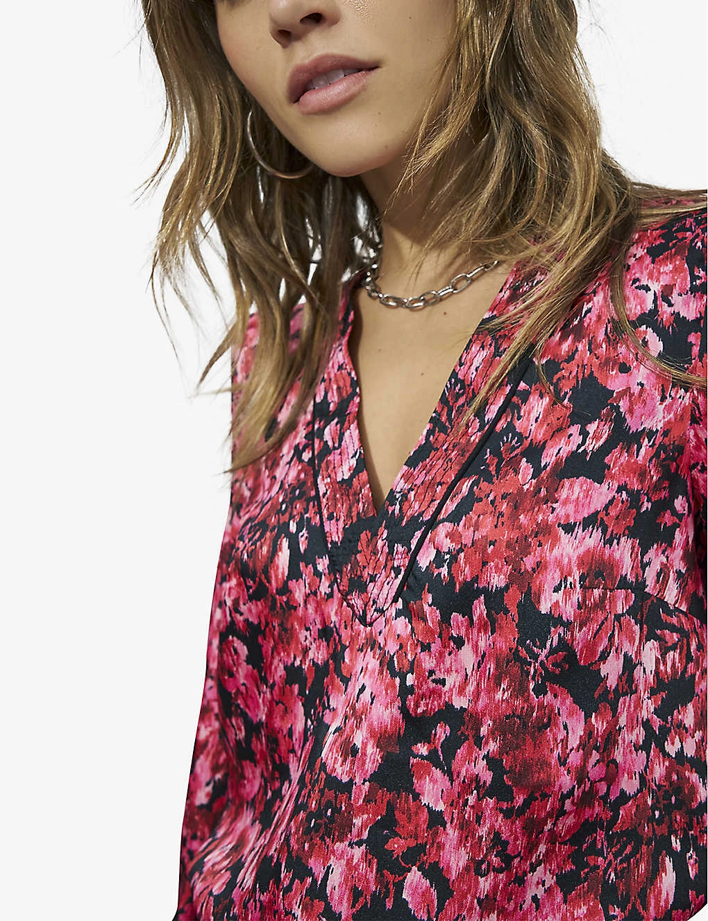 Ikks Floral-print Woven Mini Dress 6 Ikks Floral-print Woven Mini Dress - Image 4