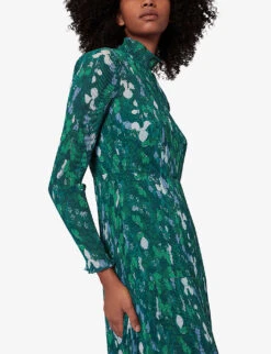 Whistles Kaleidoscope Recycled-polyester Midi Dress -Ted Baker Store R04064985 MULTICOLOURED ALT02