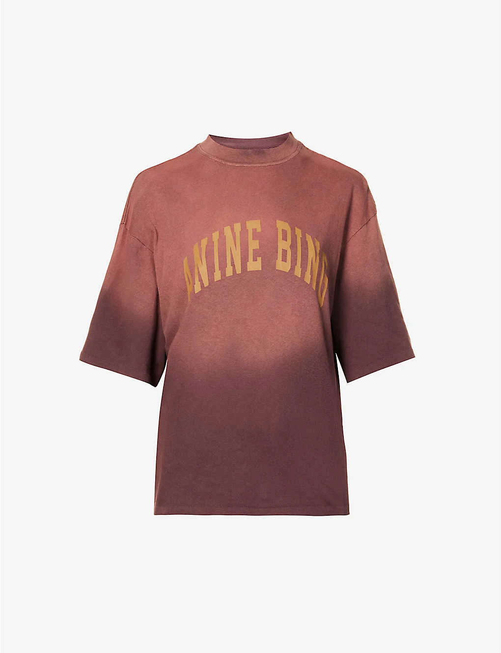 ANINE BING Avi Faded-wash Organic-cotton T-shirt 3 ANINE BING Avi Faded-wash Organic-cotton T-shirt