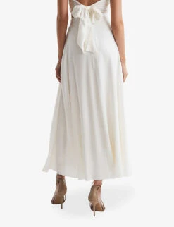 Reiss Ruby High-rise Woven Maxi Skirt -Ted Baker Store R04068073 IVORY ALT03