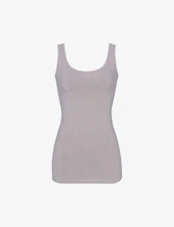 Vintage Scoop-neck Stretch-cotton Tank Top