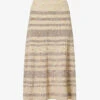Simona Space-dye Cotton-blend Knitted Midi Skirt -Ted Baker Store R04068499 DAFFODILSPACEDYE M