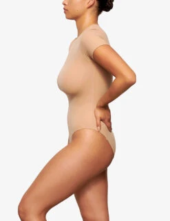 Fits Everybody High-neck Stretch-woven Body -Ted Baker Store R04069068 CLAY ALT02