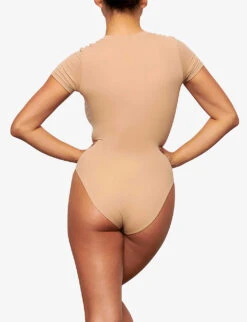 Fits Everybody High-neck Stretch-woven Body -Ted Baker Store R04069068 CLAY ALT03