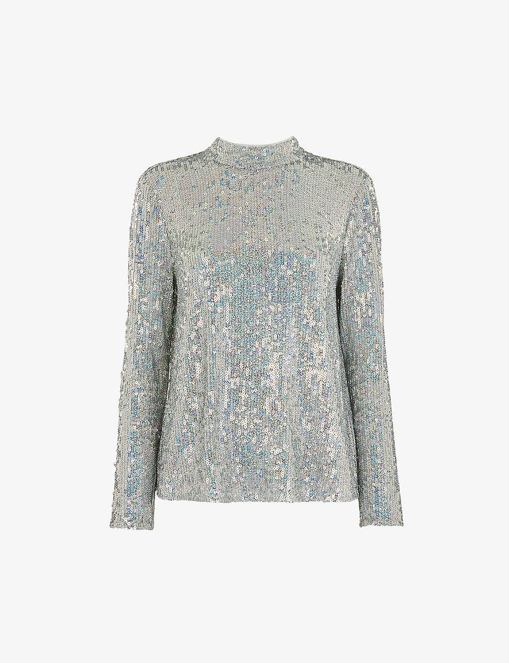 Whistles High-neck Sequin-embellished Top 3 Whistles High-neck Sequin-embellished Top