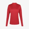 Sweaty Betty Therma Funnel-neck Recycled-woven Running Sweatshirt -Ted Baker Store R04074887 VINERED M