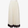 Reiss Osti Colour-block Pleated Woven Midi Skirt 1 Reiss Osti Colour-block Pleated Woven Midi Skirt -Ted Baker Store R04075236 WHITE M