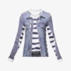 Y/Project X Jean Paul Gaultier Trompe L'Oeil Graphic-print Stretch-woven Top -Ted Baker Store R04075897 BLUEWHITE M