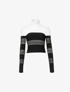ALAIA Vienne High-neck Knitted Jumper