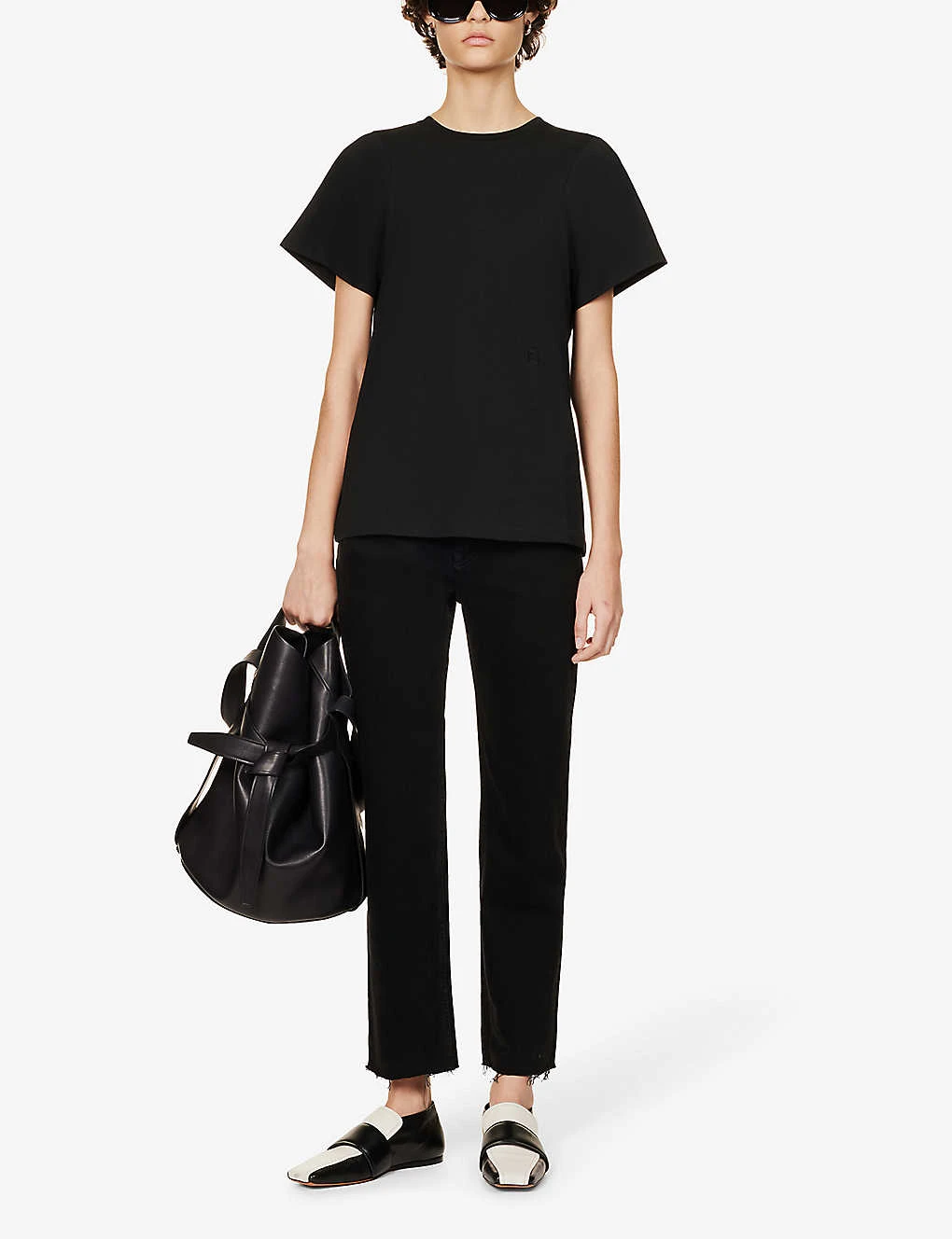 Toteme Logo-embroidered Organic Cotton T-shirt 4 Toteme Logo-embroidered Organic Cotton T-shirt - Image 2