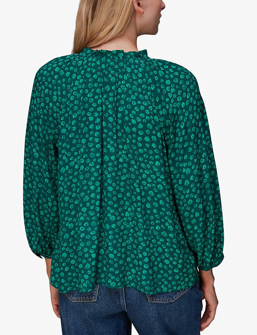 Whistles Lucy Lava Spot-print Woven Top 6 Whistles Lucy Lava Spot-print Woven Top - Image 4