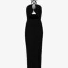 AllSaints Toni Halter-neck Woven Maxi Dress -Ted Baker Store R04081369 BLACK M