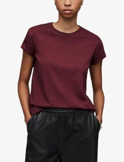 AllSaints Anna Logo-print Organic-cotton T-shirt -Ted Baker Store R04081518 WINTERORCHID ALT02