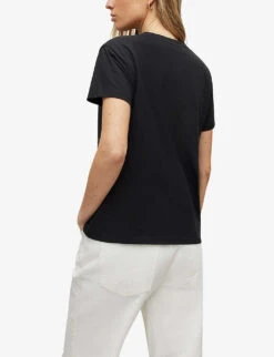 AllSaints Empera Grace Graphic-print Organic-cotton T-shirt -Ted Baker Store R04081533 BLACK ALT03