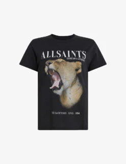 AllSaints Empera Grace Graphic-print Organic-cotton T-shirt