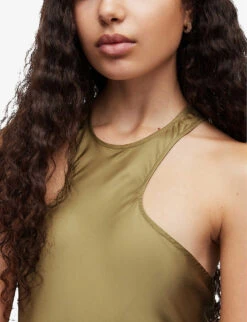 AllSaints Betina Racerback Satin Maxi Dress 11 AllSaints Betina Racerback Satin Maxi Dress -Ted Baker Store R04082737 PALEOLIVEGRE ALT04