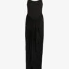 AllSaints Aurelia Draped Stretch-woven Midi Dress -Ted Baker Store R04085147 BLACK M