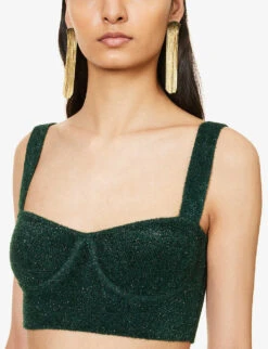 Moonlight Metallic-weave Stretch-woven Top -Ted Baker Store R04085296 EDEN ALT04