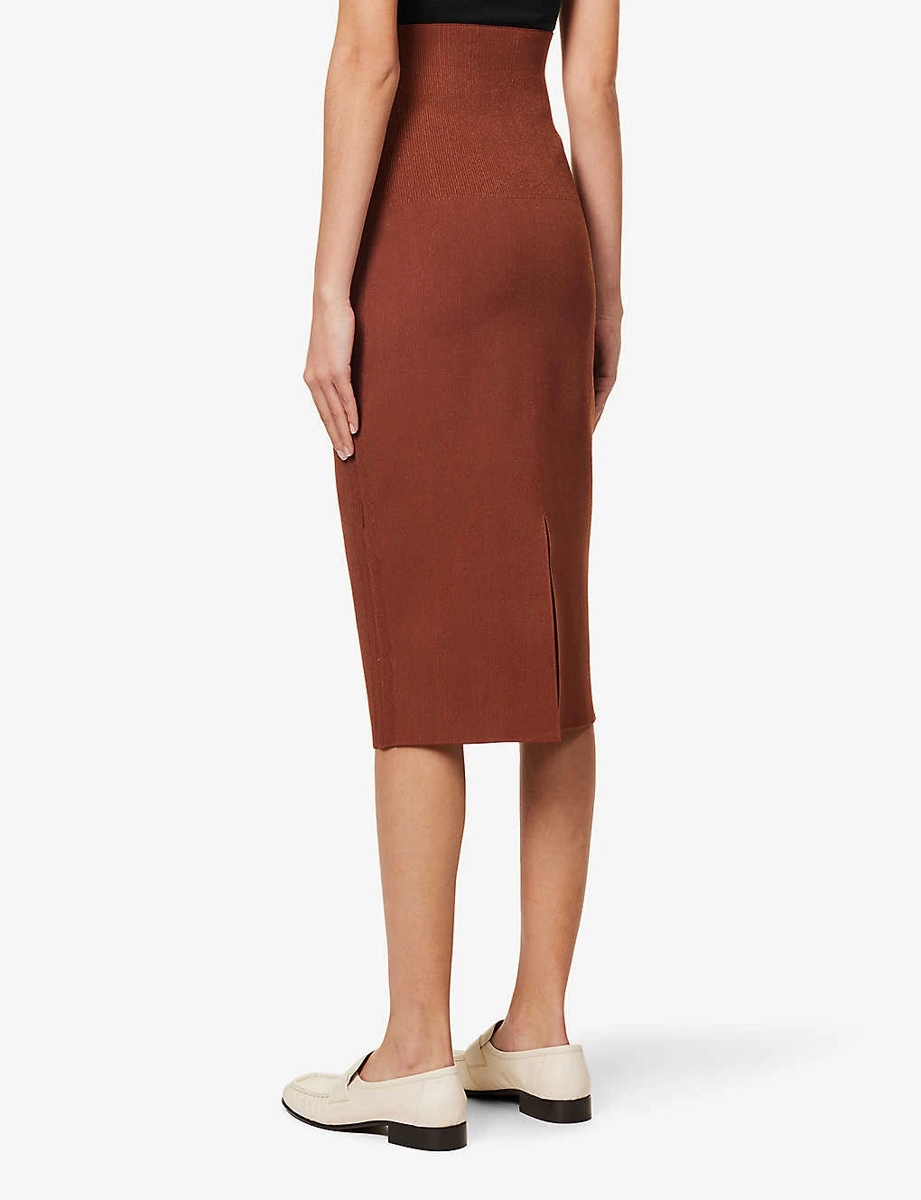 Victoria Beckham Body Slim-fit Stretch-woven Midi Skirt 6 Victoria Beckham Body Slim-fit Stretch-woven Midi Skirt - Image 4