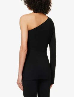 Victoria Beckham Body Slim-fit Stretch-woven Top -Ted Baker Store R04085481 BLACK ALT03