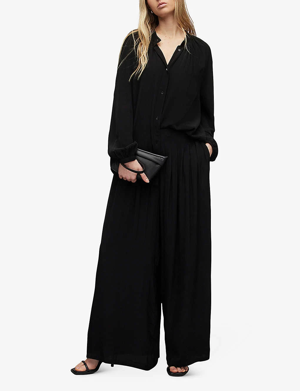 AllSaints Hezzy Balloon-sleeve Woven Shirt 4 AllSaints Hezzy Balloon-sleeve Woven Shirt - Image 2