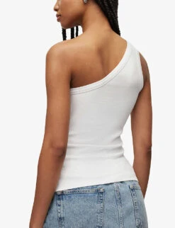 AllSaints Stef Asymmetric One-shoulder Woven Top 10 AllSaints Stef Asymmetric One-shoulder Woven Top -Ted Baker Store R04086630 WHITE ALT03
