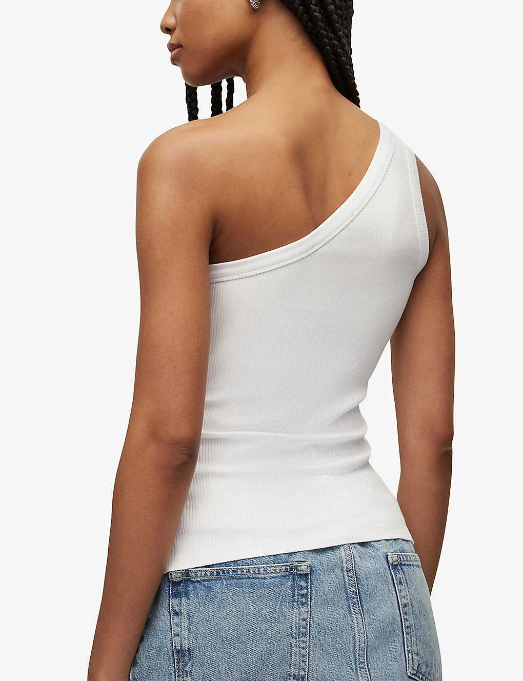 AllSaints Stef Asymmetric One-shoulder Woven Top 6 AllSaints Stef Asymmetric One-shoulder Woven Top - Image 4