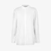 AllSaints Sasha Split-hem Relaxed-fit Organic-cotton Shirt -Ted Baker Store R04087355 OPTICWHITE M