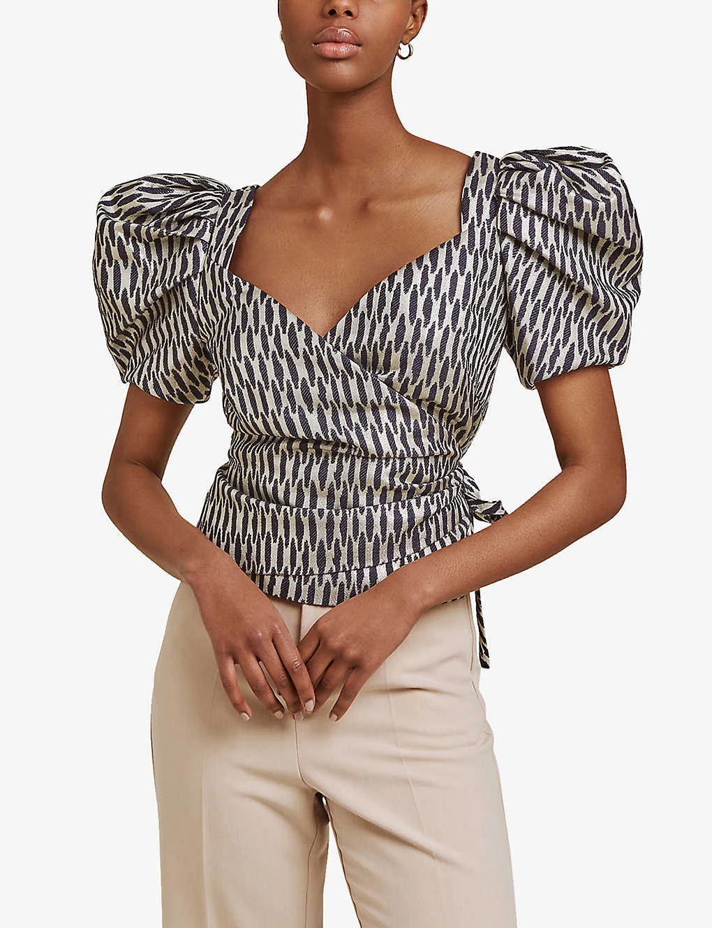 By Malina Ditte Metallic-pattern Woven Blouse 5 By Malina Ditte Metallic-pattern Woven Blouse - Image 3