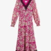 Ted Baker Izobele Floral-print Woven Midi Dress -Ted Baker Store R04090493 BRTPINK M