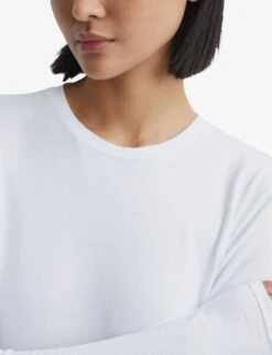 Reiss Bebe Long-sleeve Stretch-cotton Top 11 Reiss Bebe Long-sleeve Stretch-cotton Top -Ted Baker Store R04091617 WHITE ALT04