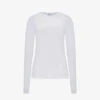 Reiss Bebe Long-sleeve Stretch-cotton Top -Ted Baker Store R04091617 WHITE M