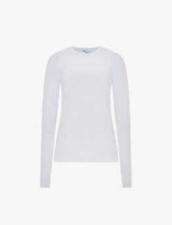 Reiss Bebe Long-sleeve Stretch-cotton Top