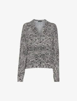 Whistles Polka-dot Woven Blouse