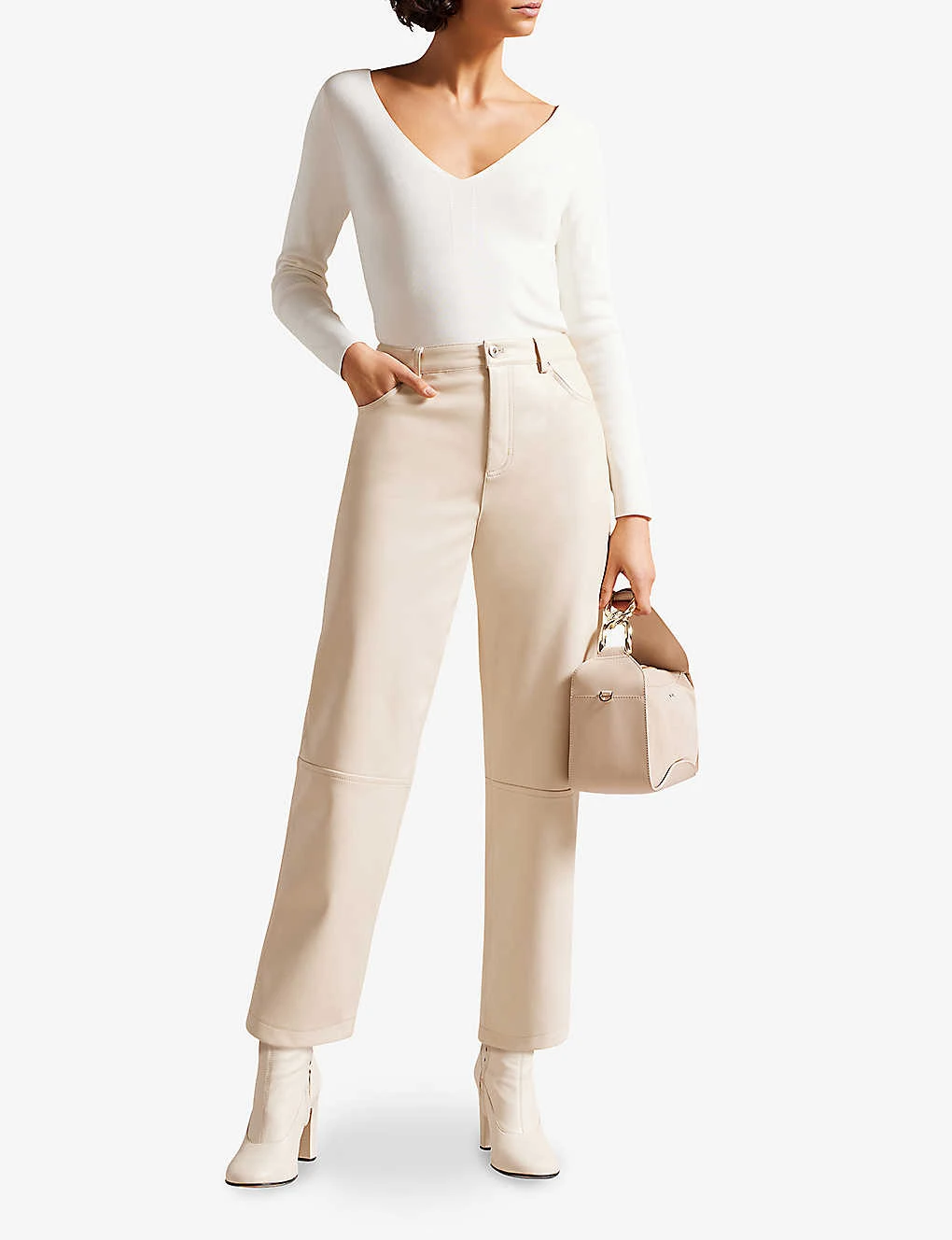 Ted Baker V-neck Slim-fit Knitted Top 4 Ted Baker V-neck Slim-fit Knitted Top - Image 2