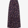 ME AND EM Jacobean Graphic-print Cotton Midi Skirt