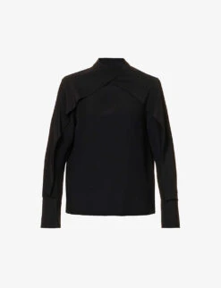 Joseph Bailie Overlay-detail Silk Blouse