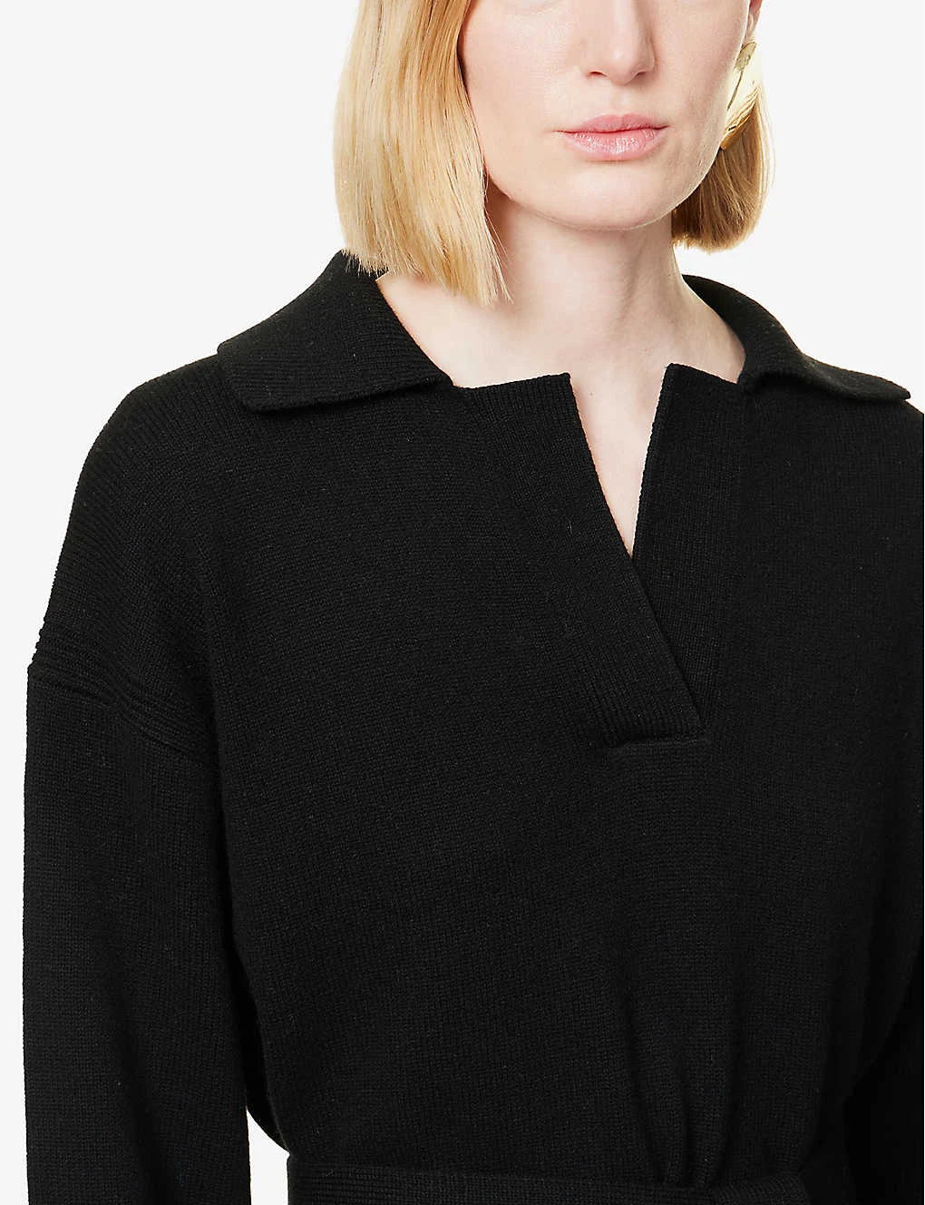 Joseph Oversized V-neck Wool Midi Dress 7 Joseph Oversized V-neck Wool Midi Dress - Image 5