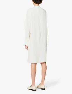 Joseph Alfreda Cape-sleeve Silk-crepe Midi Dress -Ted Baker Store R04095114 IVORY ALT03