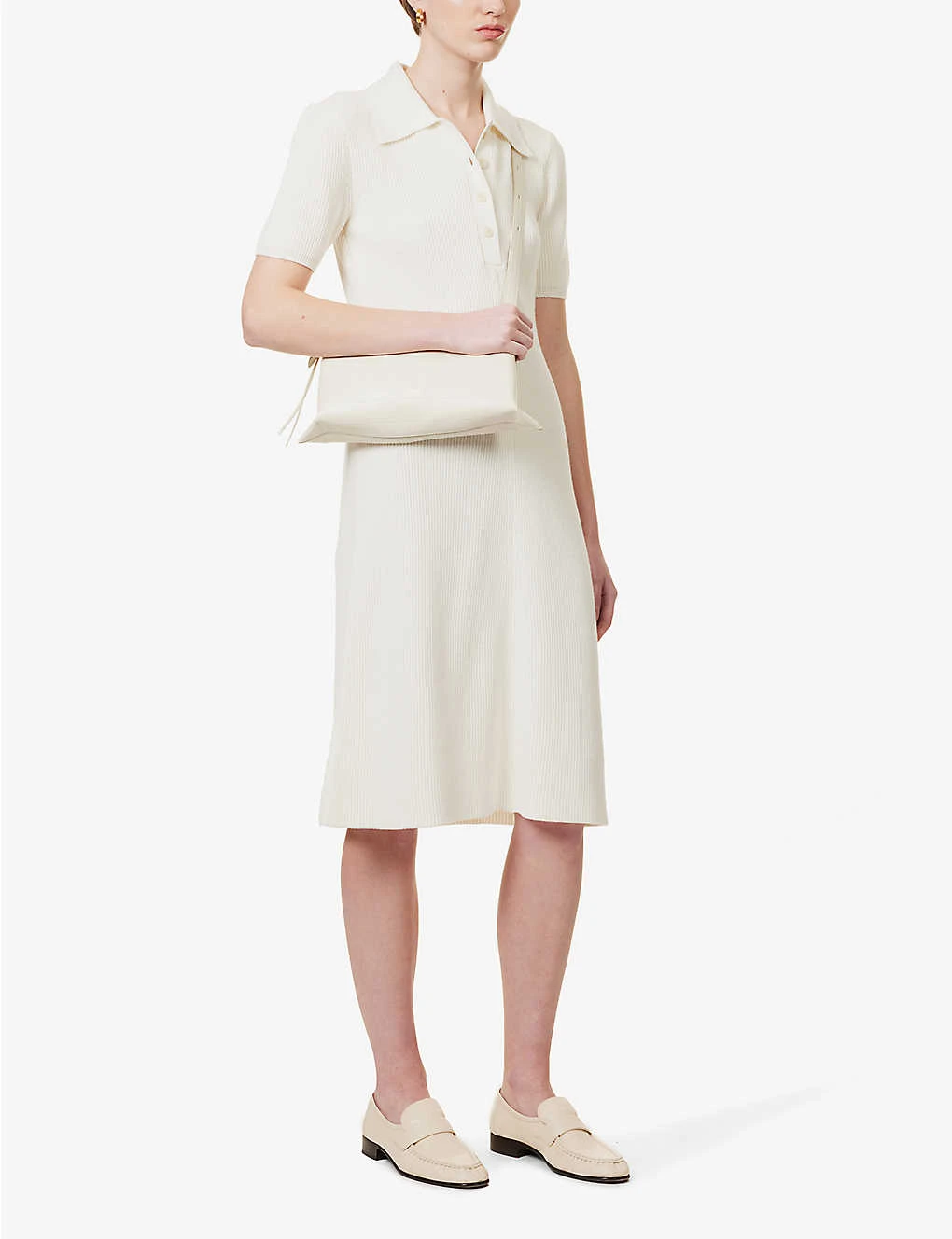 Joseph Egyptian Ribbed-cotton Midi Dress 4 Joseph Egyptian Ribbed-cotton Midi Dress - Image 2