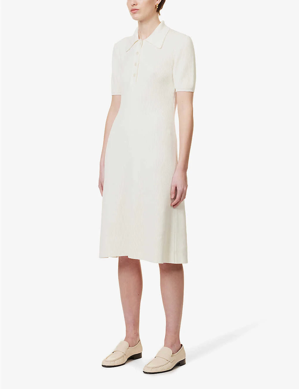 Joseph Egyptian Ribbed-cotton Midi Dress 5 Joseph Egyptian Ribbed-cotton Midi Dress - Image 3