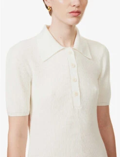 Joseph Egyptian Ribbed-cotton Midi Dress 11 Joseph Egyptian Ribbed-cotton Midi Dress -Ted Baker Store R04095324 IVORY ALT04