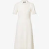 Joseph Egyptian Ribbed-cotton Midi Dress 1 Joseph Egyptian Ribbed-cotton Midi Dress -Ted Baker Store R04095324 IVORY M
