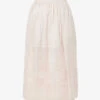 Joseph Menotti Tiered-hem Ramie Midi Skirt -Ted Baker Store R04095425 BLUSH M